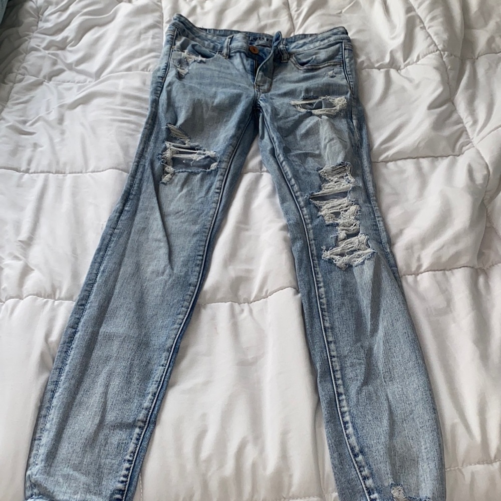 skinny jeans from American Eagle.